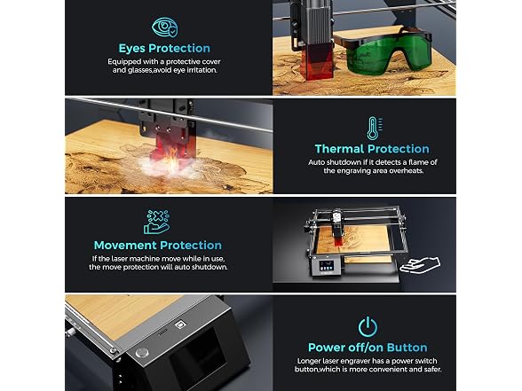 LONGER Laser Engraver Ray5 10W, 60W DIY Laser Cutter