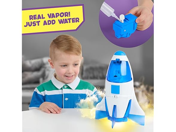 Amazing Vapor Rocket w Astronaut Action Figure