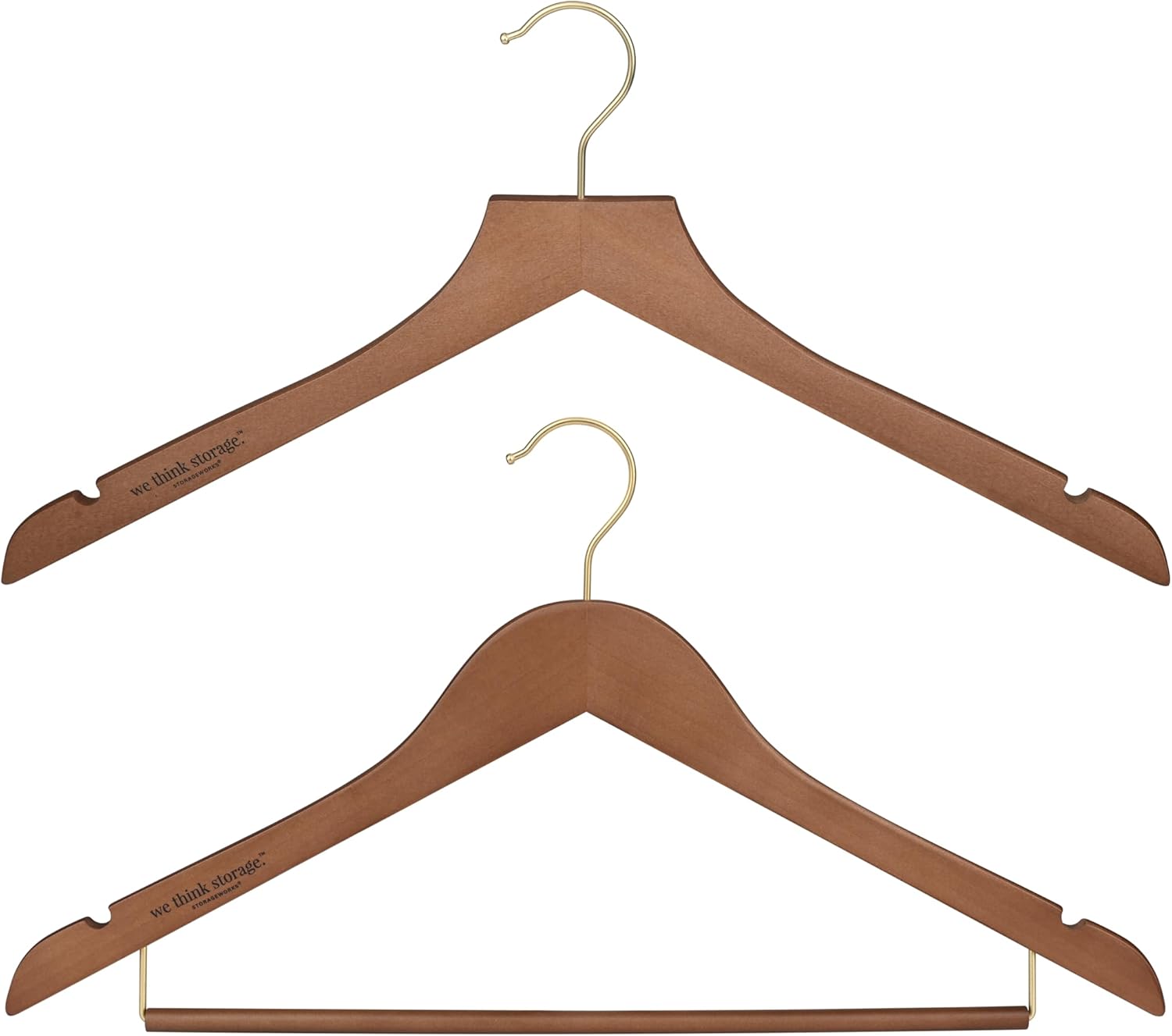 Sukkiri Homu Wooden Hanger Set for Closet - 30 Pack - Gallery 5