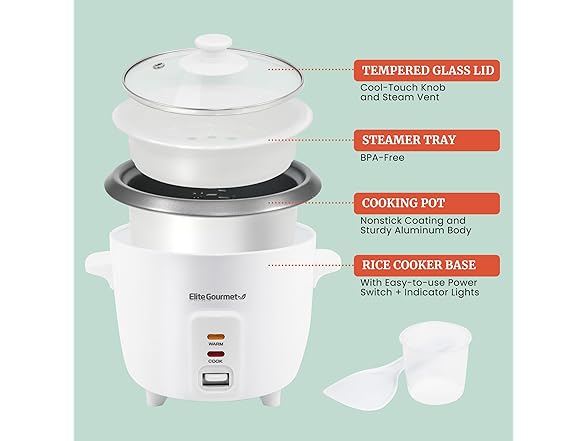 Elite Gourmet Electric Rice Cooker