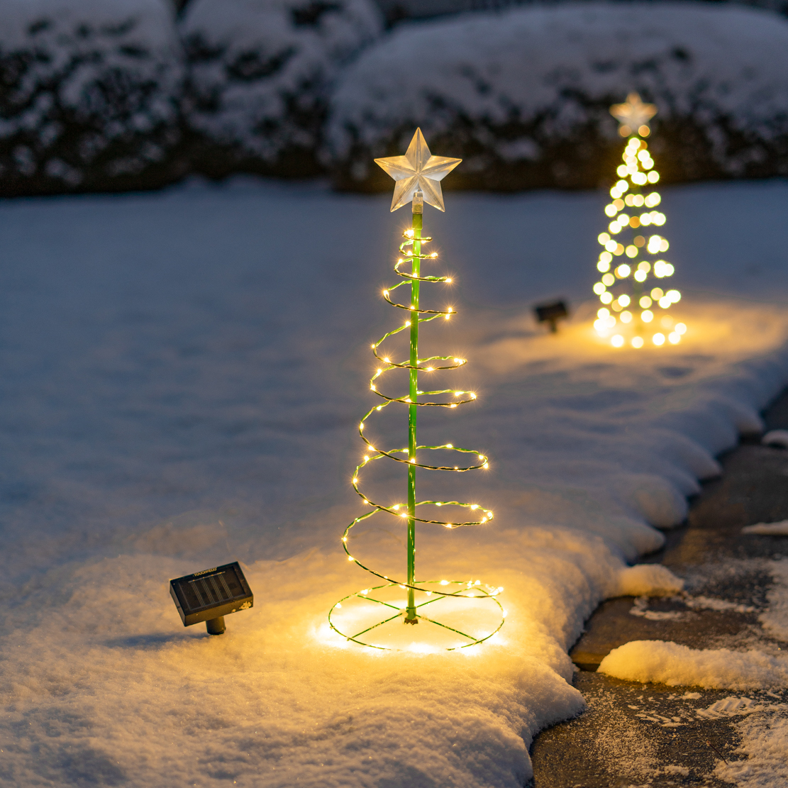 MERRYLITE Solar LED Metal Christmas Tree - Gallery 23