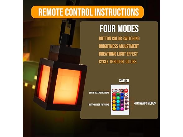 Pixelated Lantern Night Light - Gallery 3