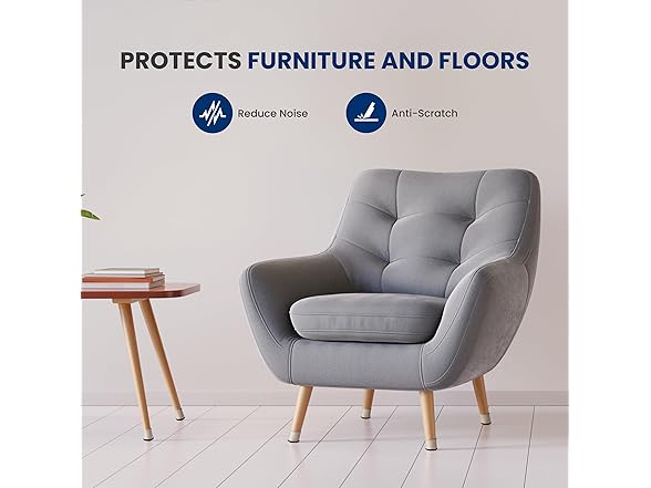 Serenelife 24pcs Chair Leg Floor Protectors