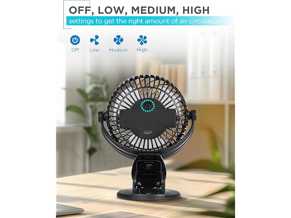 BLACK+DECKER BFDC42PK 4in Convertible Clip Fan 2pk