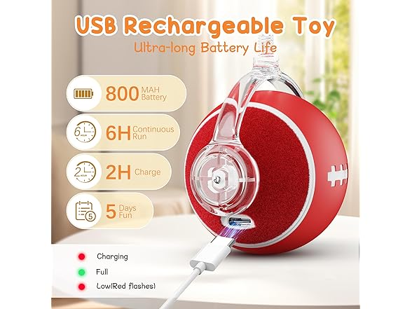 PANRIO Interactive Cat Toy Ball