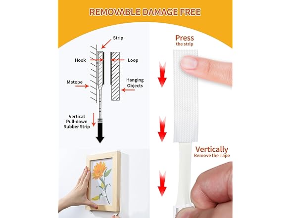 ANOWVI Picture Hanging Strips