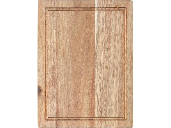 Glad Acacia Wood Cutting Board with Juice Grooves 