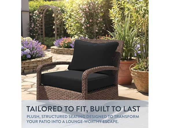 California Umbrella Deep Seat  Cushion, 24 x 48 Inch - Gallery 2
