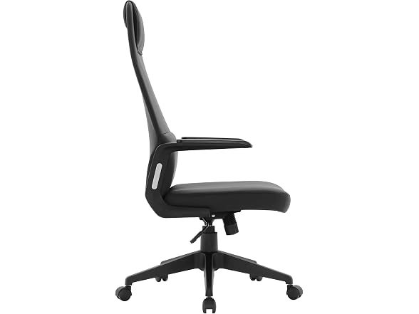 LeisureMod Leather Ergonomic High-Back Office Chair
