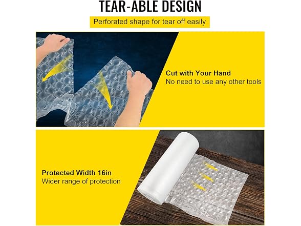 Air Cushion Film, 984Ft Length Air Pillow Bubble