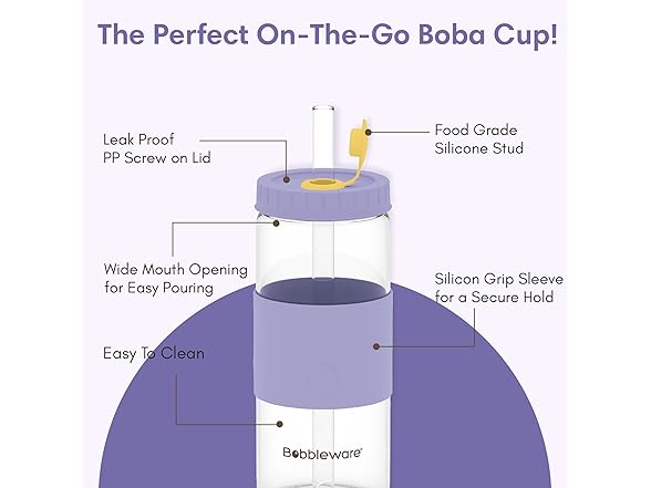 Borosilicate Boba Cup