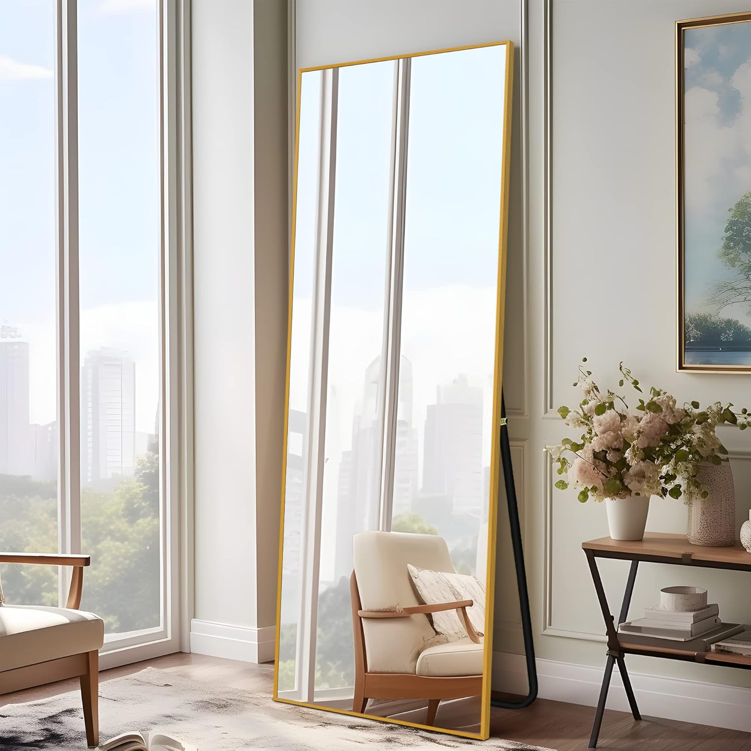 NeuType Full Length Golden Mirror - Gallery 36