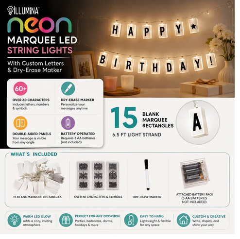 Illumina Marquee LED String Light Box - Gallery 6