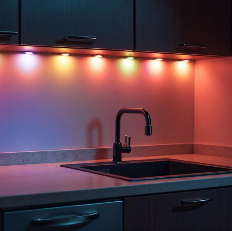 Aduro 5Pk Color Changing Wireless LED Lights w/ Remote - Gallery 8