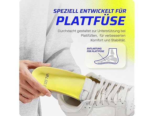 VALSOLE Heavy Duty Plantar Fasciitis Insoles