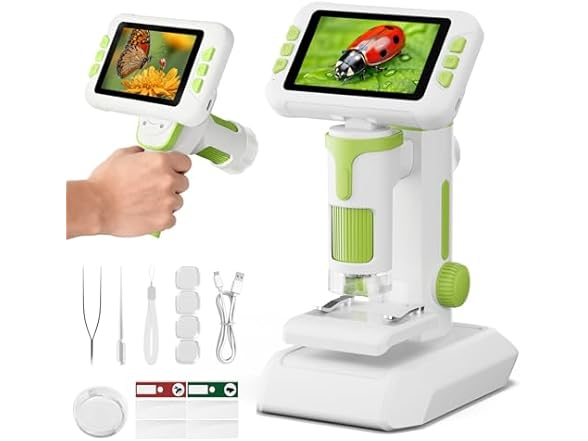 HEWEIMEI 1600X Microscope for Kids