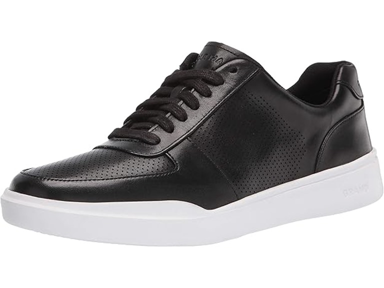 Cole Haan mens Grand Crosscourt Modern Perforated Sneaker, Black, 13 US