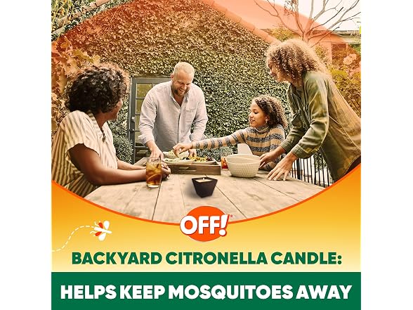 OFF! Backyard Citronella Scented Candle