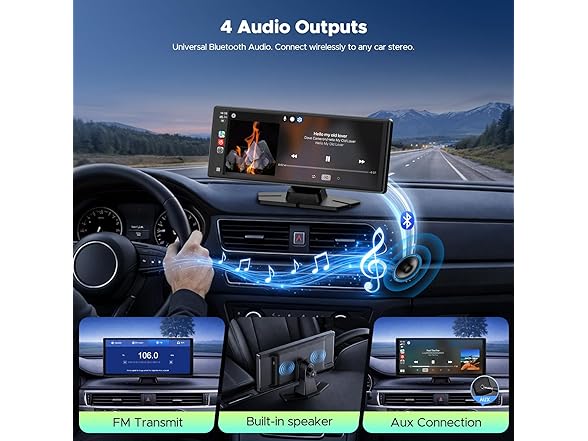 LAMTTO 9.26" Wireless CarPlay Screen