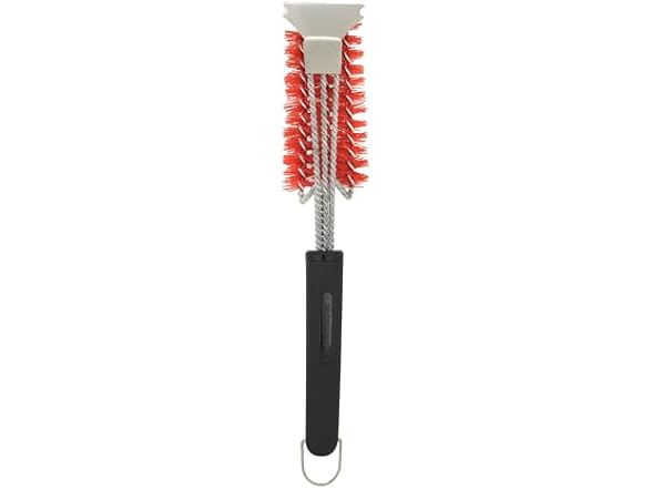 Farberware Professional Kitchen Brush With Built-In Scraper - Nylon Bristles For Pots, Pans & Appliances