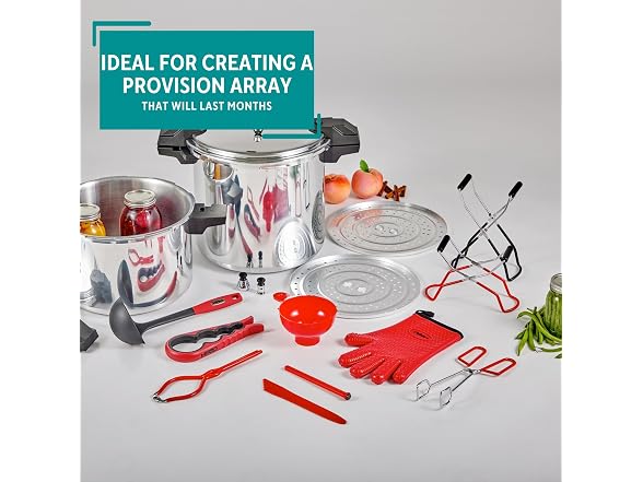 MIRRO 6 Piece Canning Tool Set, Red