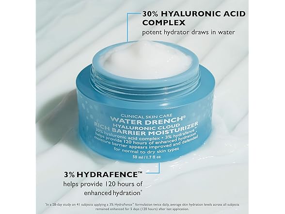 Peter Thomas Roth Water Drench Hyaluronic Cloud Rich Barrier Moisturizer, 1.7 oz