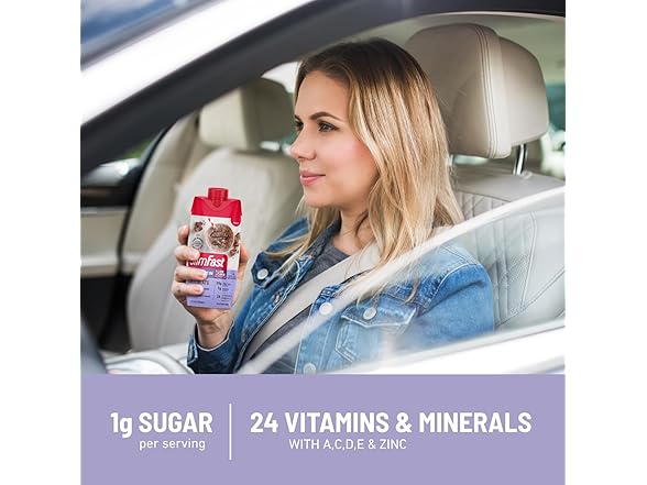12CT SlimFast Protein Shake, Strawberry- 20g Protein