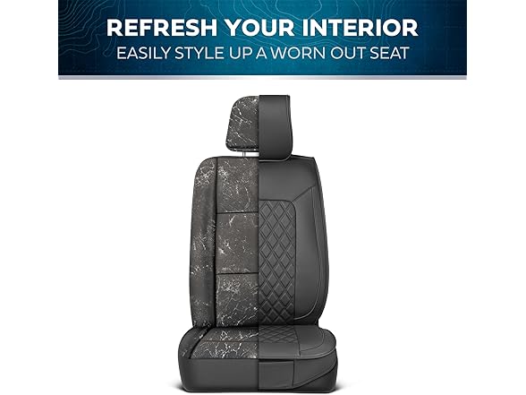 Faux Leather Seat Covers Full Set