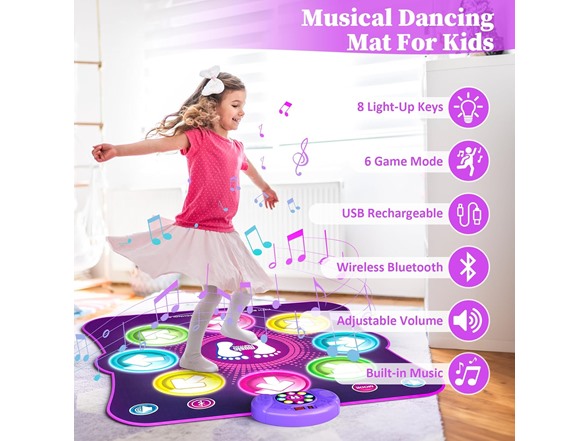 Light Up Dance Mat w/ 6 Game Modes