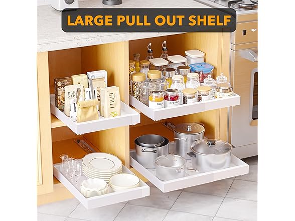 SpaceAid Pull Out Cabinet Organizer