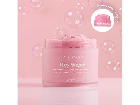 NCLA Hey Sugar Body Scrub Pink Champagne 2pc