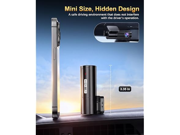 KEYROO 2.5K Dash Cam Front 64GB WiFi