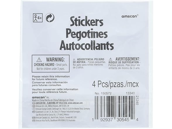 Amscan Multicolor Puffy Easter Stickers