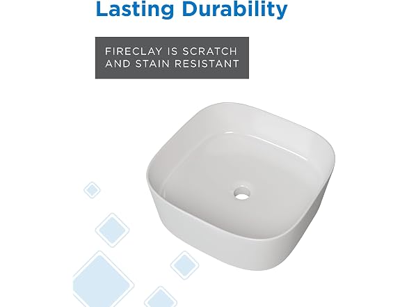 Gerber Cymira 16in Square Vessel Sink