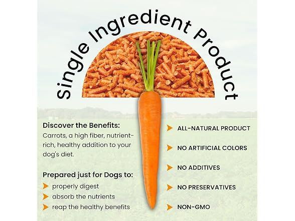 Olewo Original Carrots for Dogs Fiber
