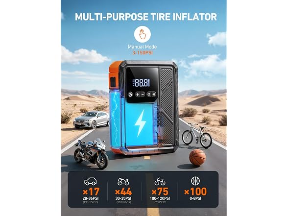 AstroAI Beta822 Jump Starter Tire Inflator
