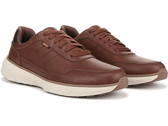 Dr. Scholl's Mens Jake Retro Sneaker Chile Brown Smooth 9.5 M