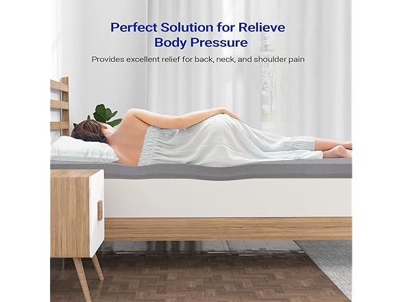 Maxzzz 3 Inch Mattress Topper Queen