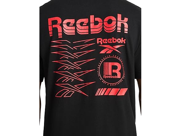 Reebok Mens Phasic Graphic Crewneck TShirt
