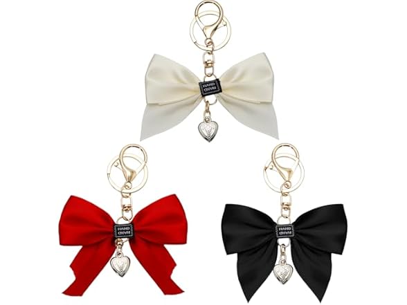 CIZITBE Elegant Bow Charm KeyChains