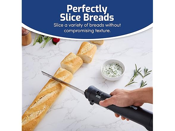 Elite Gourmet EK9810 Cordless Rechargeable Electric Knife