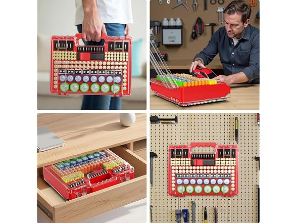 Yeenhoopy Battery Organizer Holder