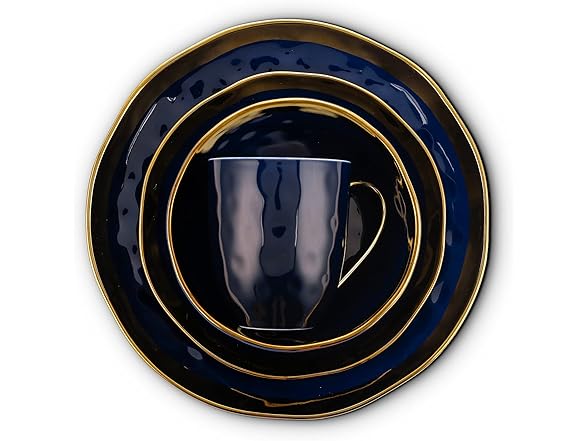 Stone Lain Porcelain 16 Piece Dinnerware Set