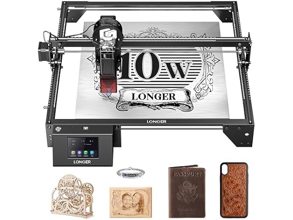 LONGER Laser Engraver Ray5 10W, 60W DIY Laser Cutter