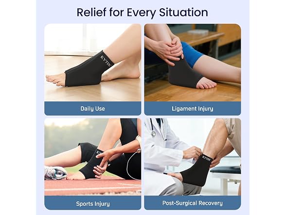 KYTDC Ankle Ice Pack Wrap for Swelling