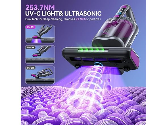 20Kpa Suction Bed Vacuum Cleaner