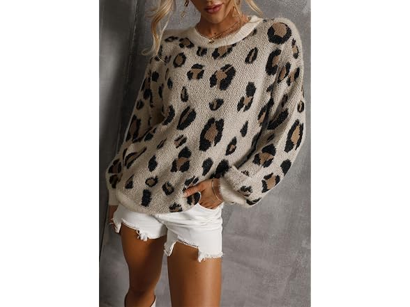 Hzsonne Women (L) Casual Crew Neck Loose Long Tops