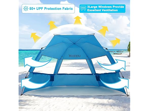 Leedor Beach Tent Sun Shelter