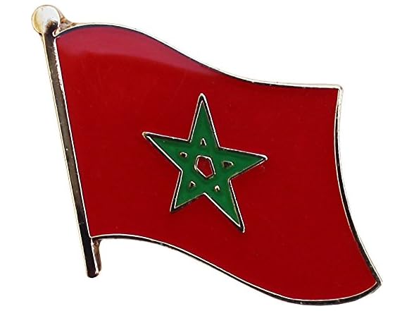 Flagline Morocco Flag Metal Single Lapel Pin