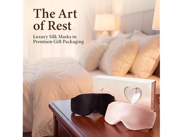 Azang Silk Sleep Mask for Women & Men, 3D